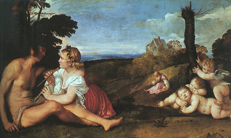  Titian The Three Ages of Man Germany oil painting art